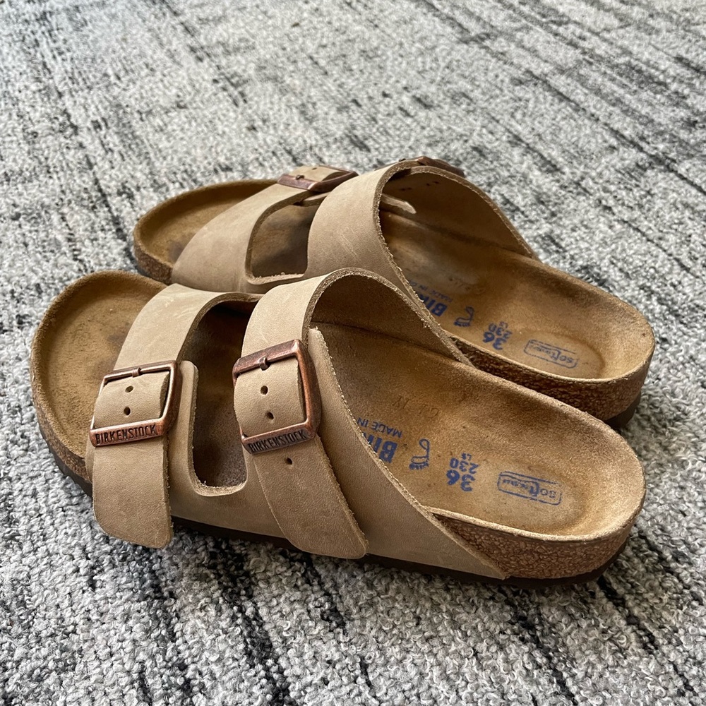 Birkenstock Arizona Oiled Leather Tobacco Brown